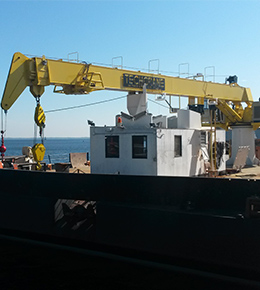 Techcrane T80 50 Ton Marine Offshore Crane